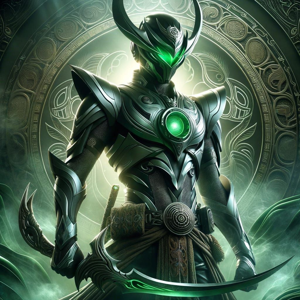 Mysterious Tokusatsu Warrior with Dayak Sape Armor