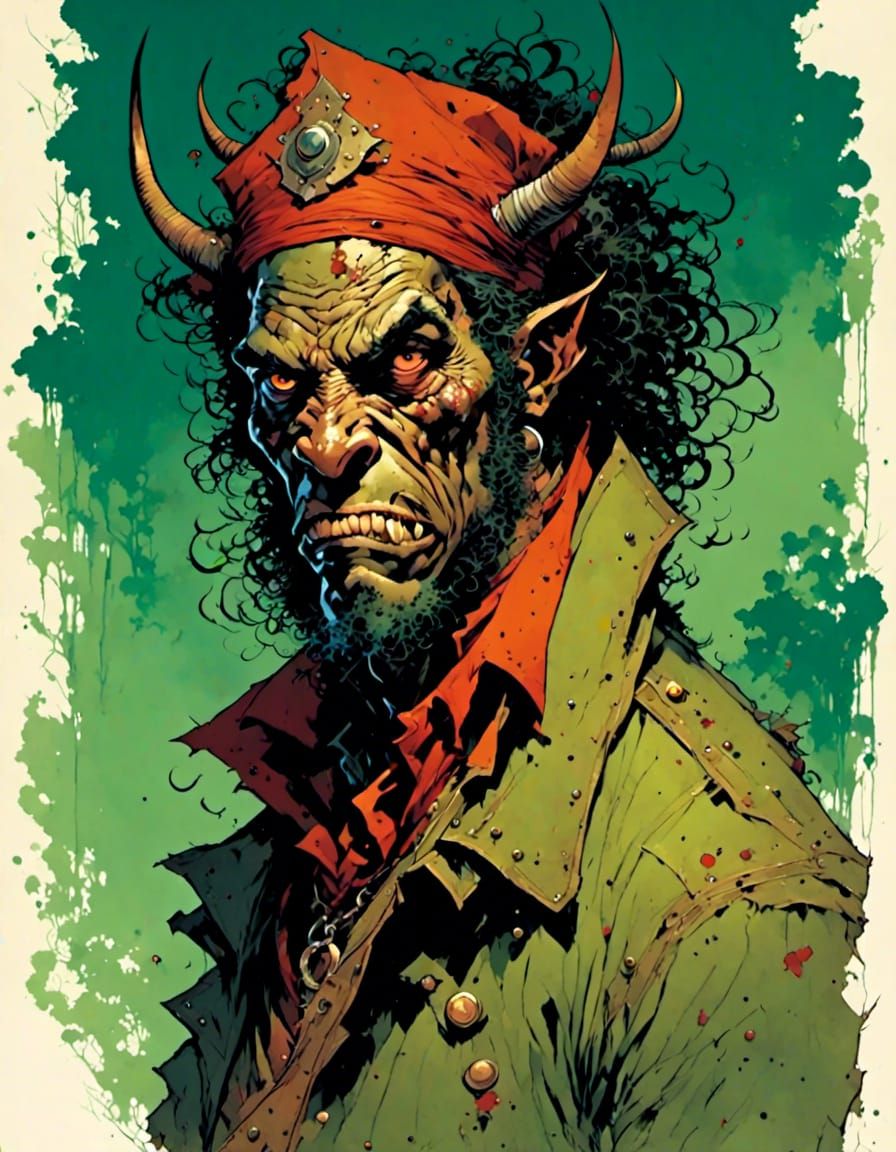 Comic Book Antihero Illustration