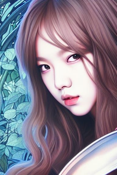 Lalisa Manoban as Grim Reaper Tarot Card