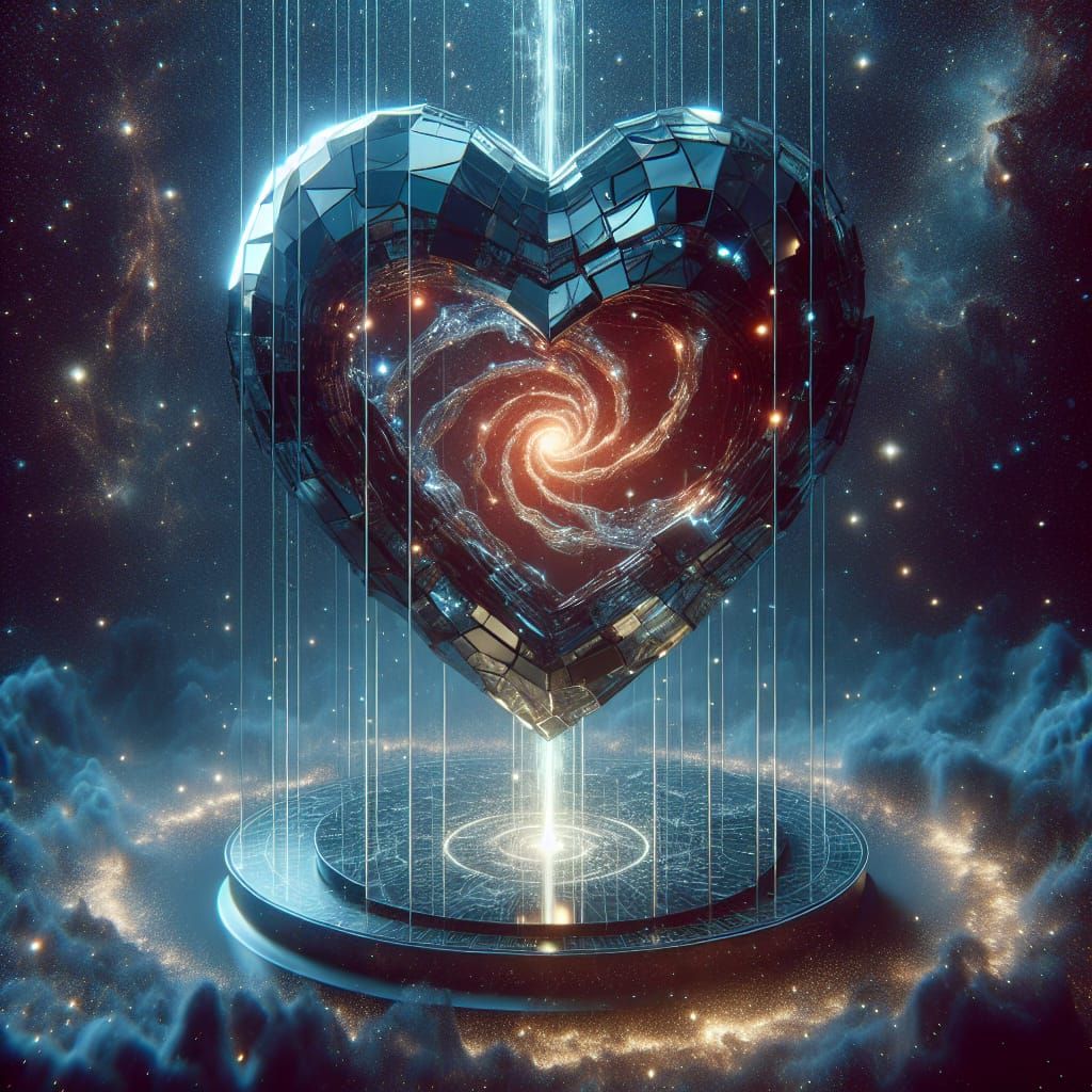 Heart-Shaped Spacebox Spinning in Split-Infinity, X-Ray Phot...