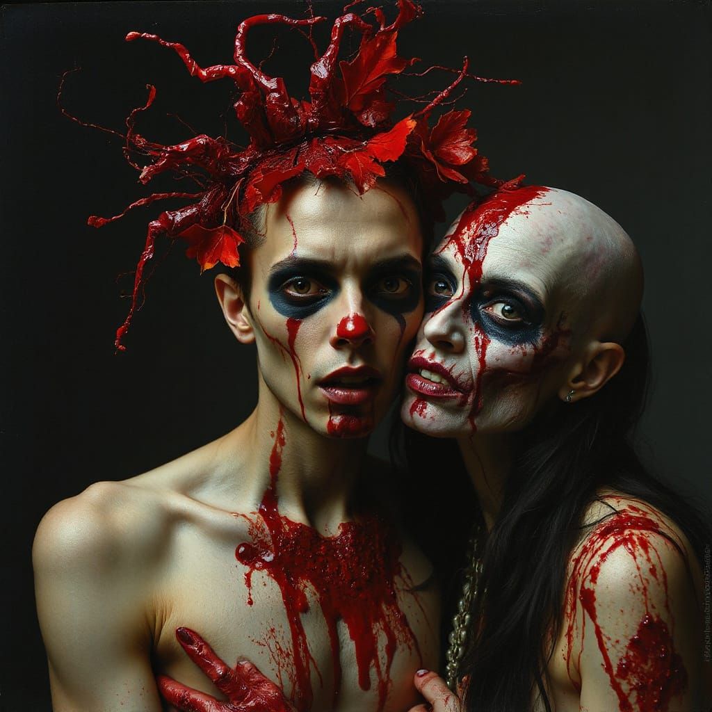 Grotesque Visions in a Dark Surrealist Style