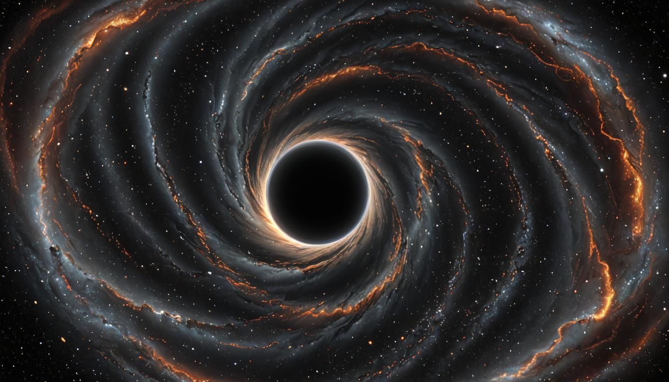 Realistic Black Hole and Labrador in Space