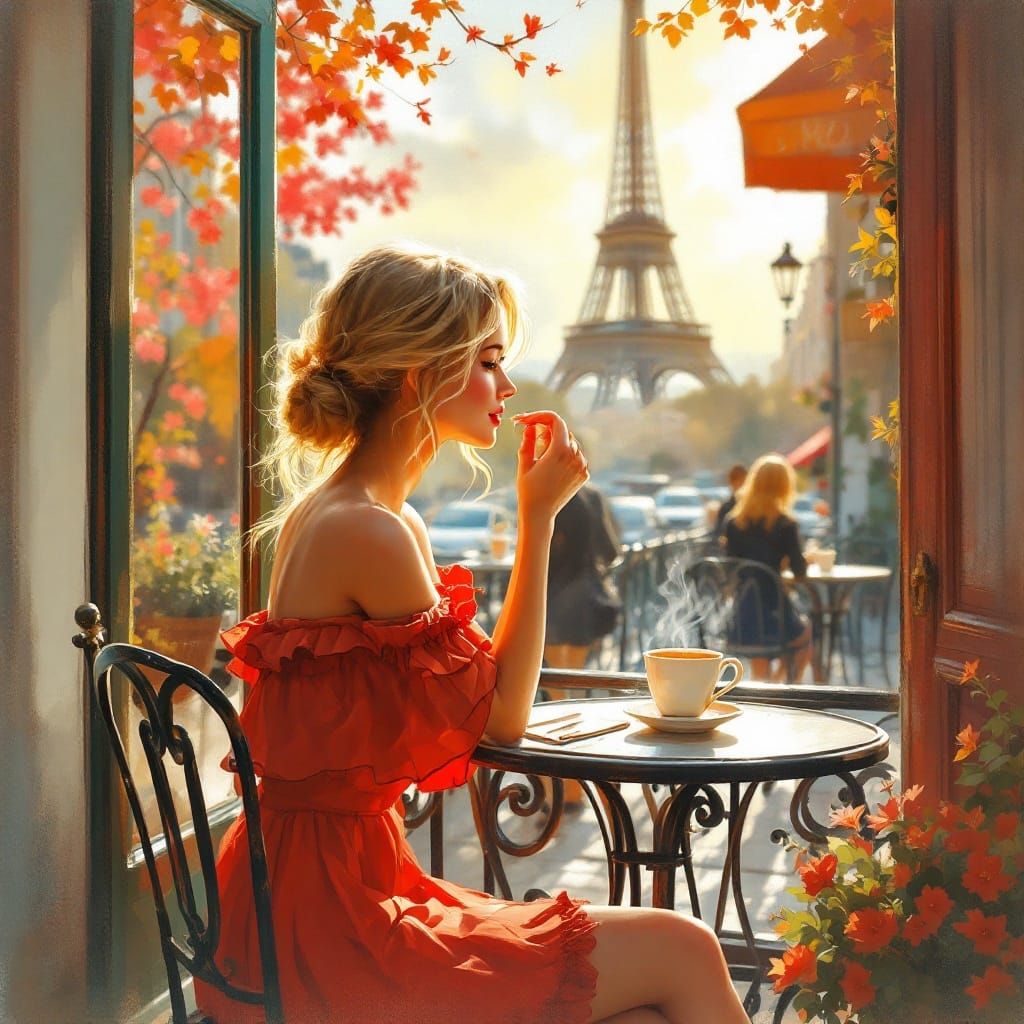 Elegant Parisian Morning in Soft Impressionist Light