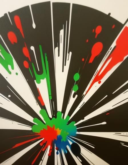 Colorful Graffiti Street Art in Splash Style