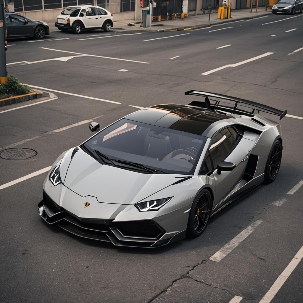 Lamborghini as Anime-Style Game Character in 3D