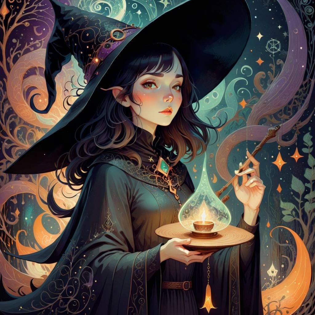Beautiful witch