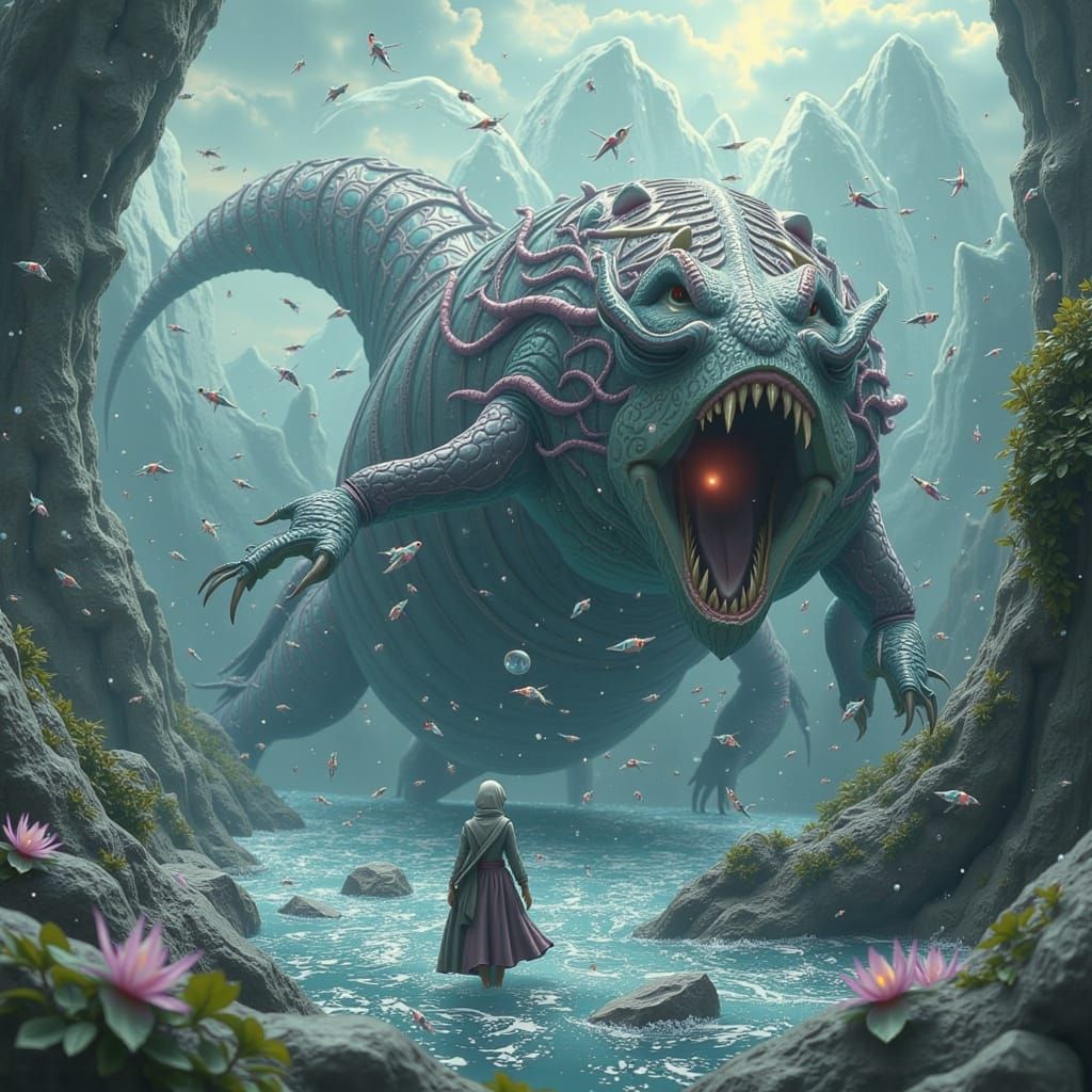 Sinbad Battles a Claymation Cyclops in Stopmotion Style