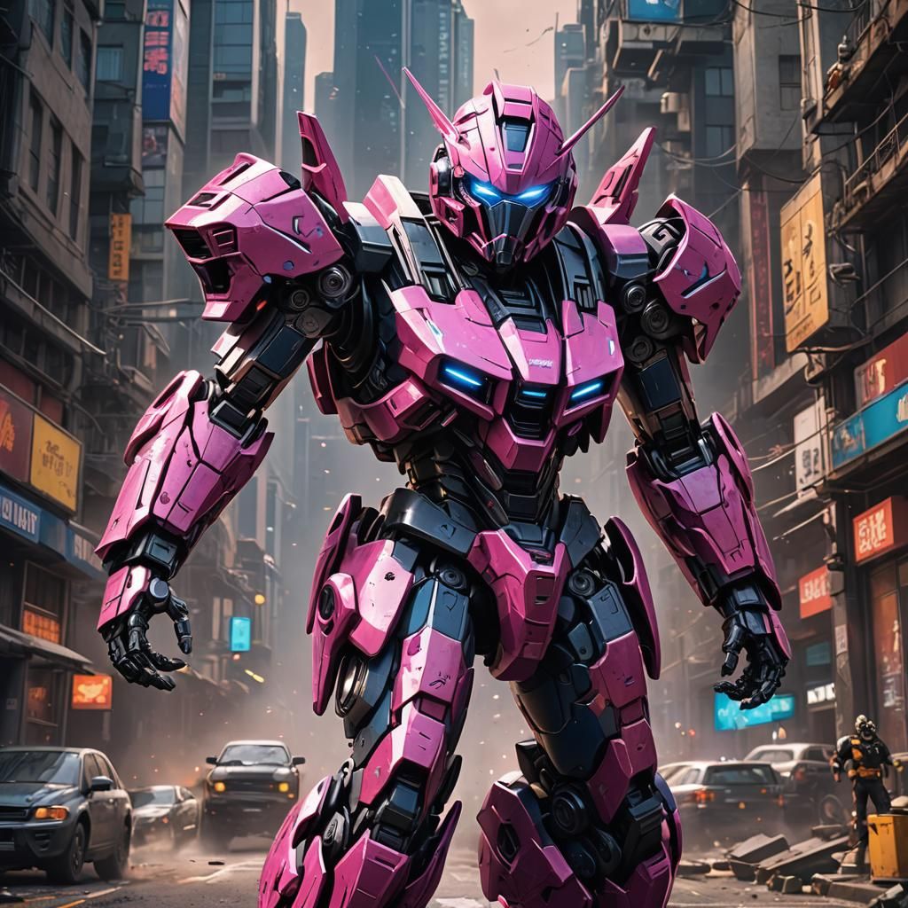 Arcee Autobot: Detailed Matte Painting