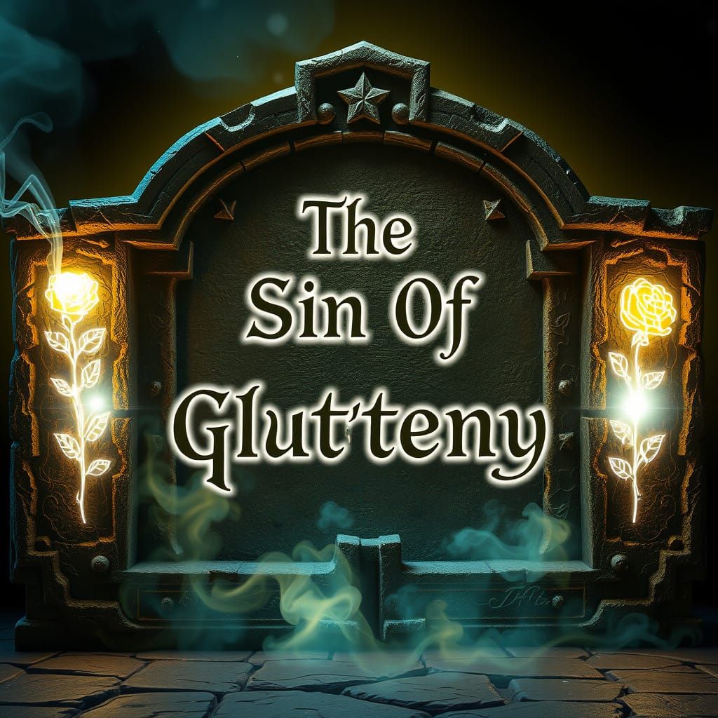 Ethereal Sign of Gluttony in Mysterious, Ancient Glory