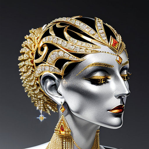 Opulent Golden and Silver Jewellery in a Bling Aesthetic