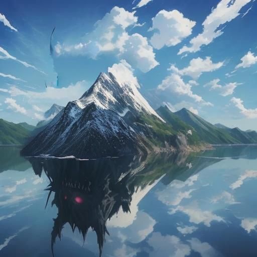 Majestic Mountain Vista Generated by AI