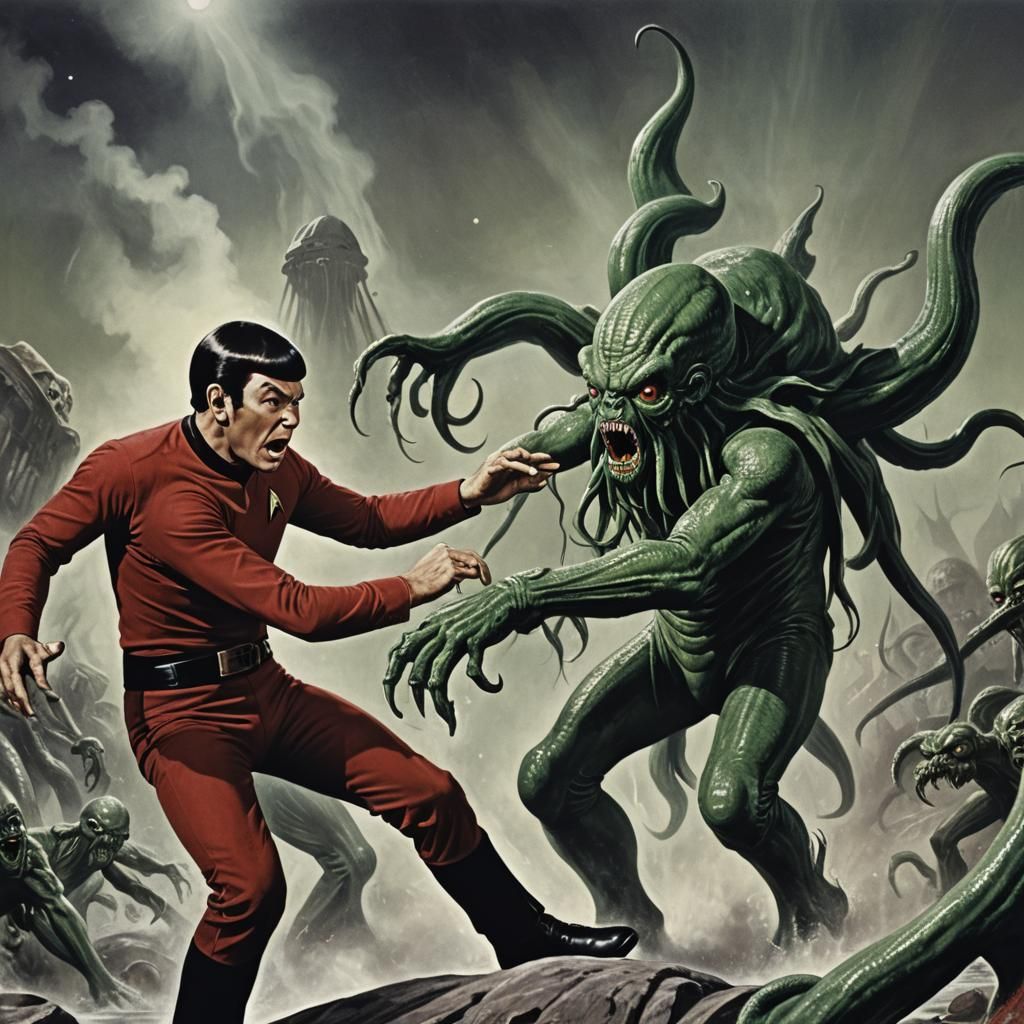 Star Trek Red Shirt vs Cthulhu