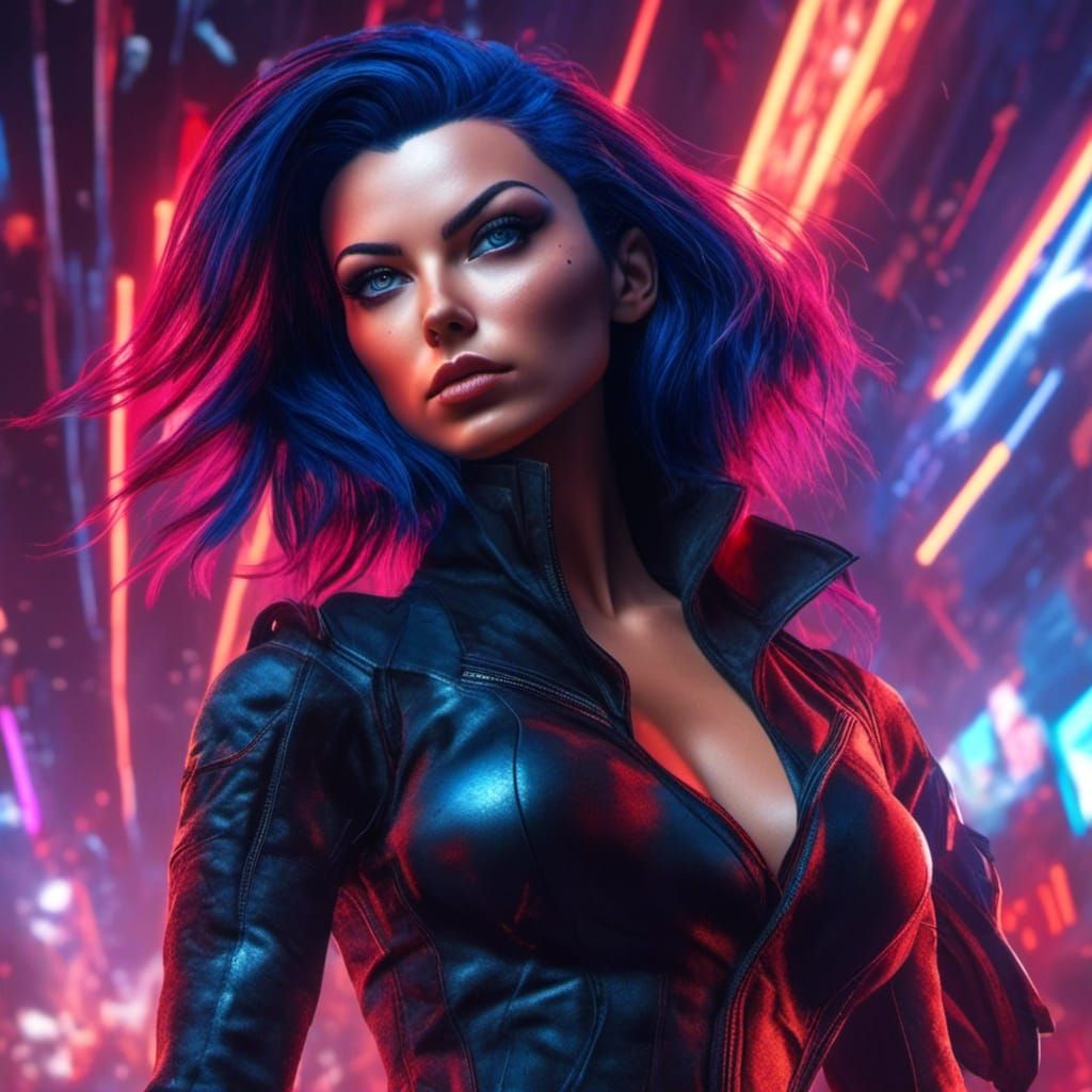 Photorealistic Fantasy Art of a Beautiful Model Girl