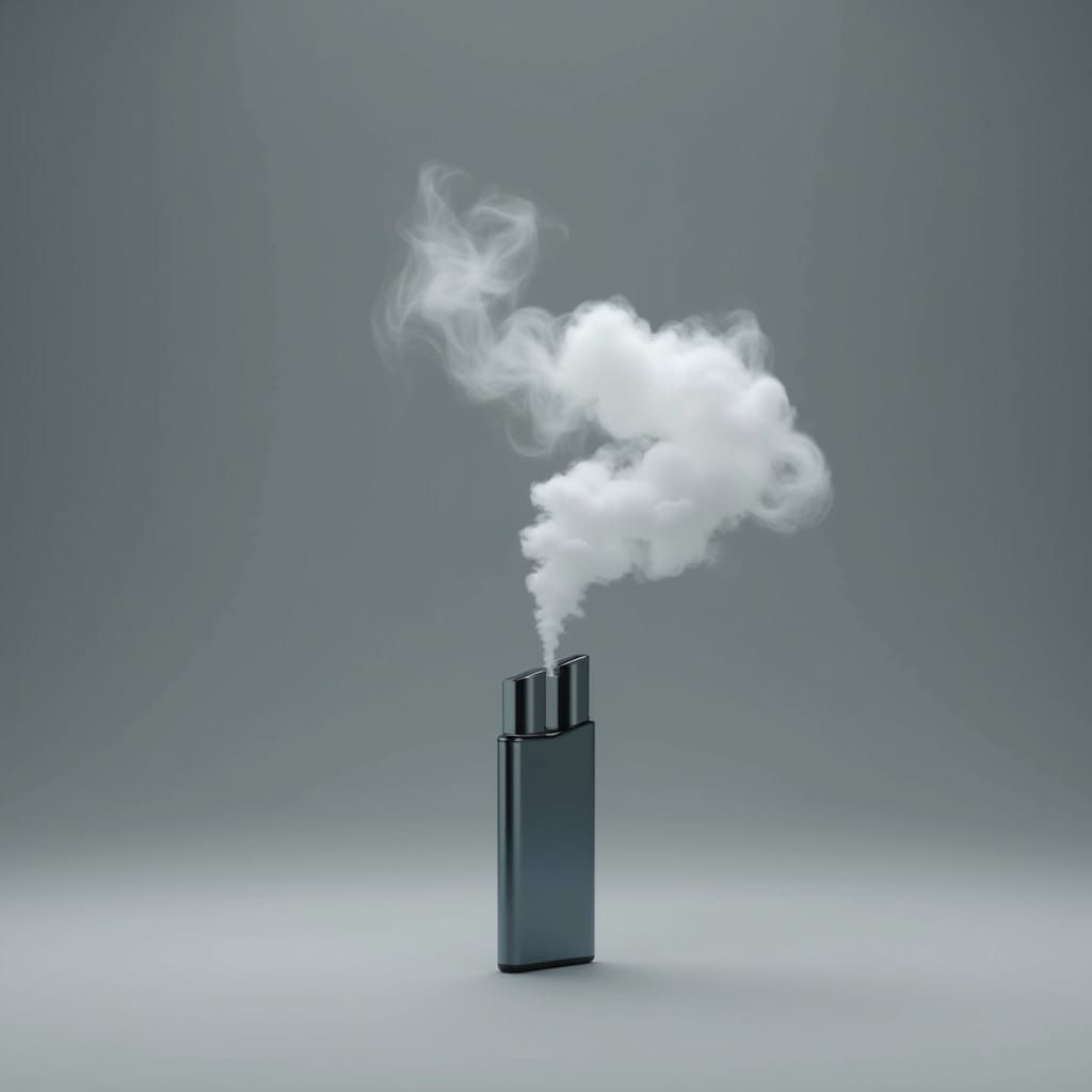 Minimalist Vape Device Creates Vapor Face