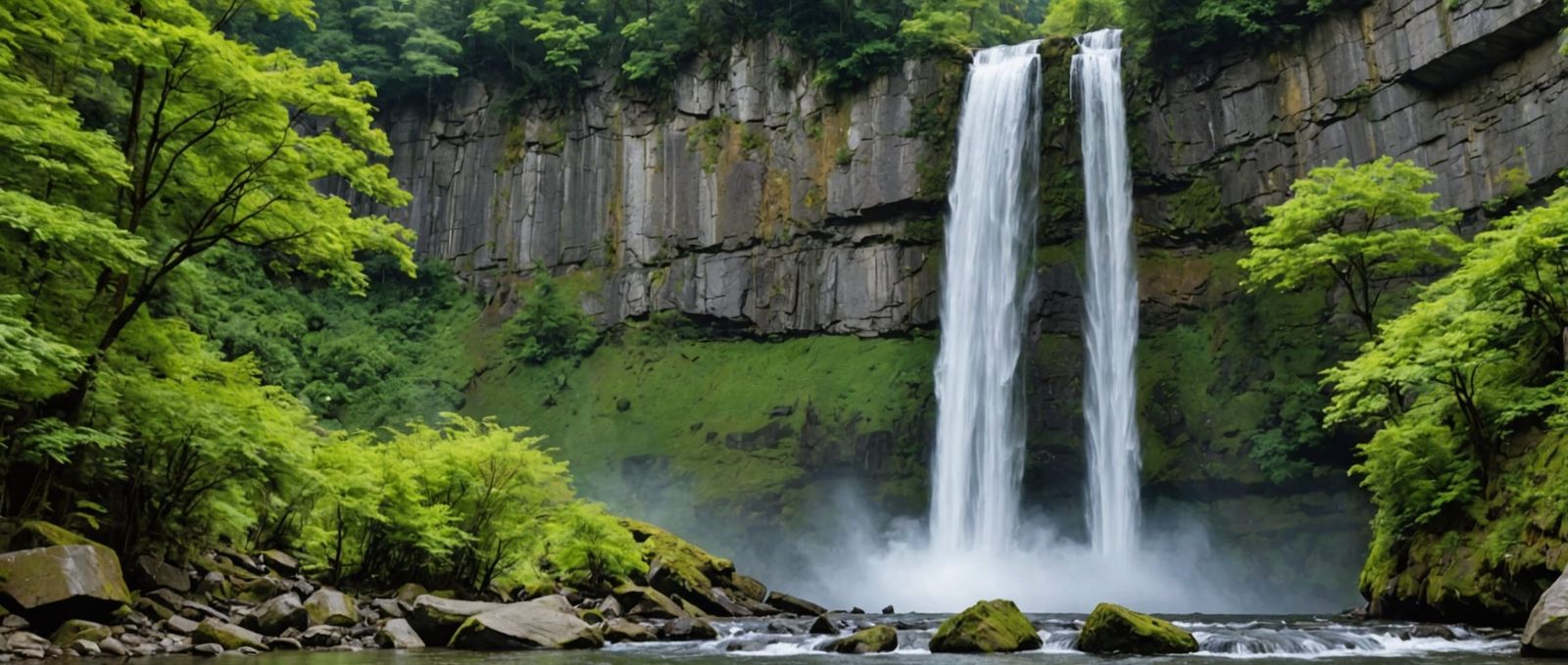 Expressive Waterfall Evokes Sentience and Caring