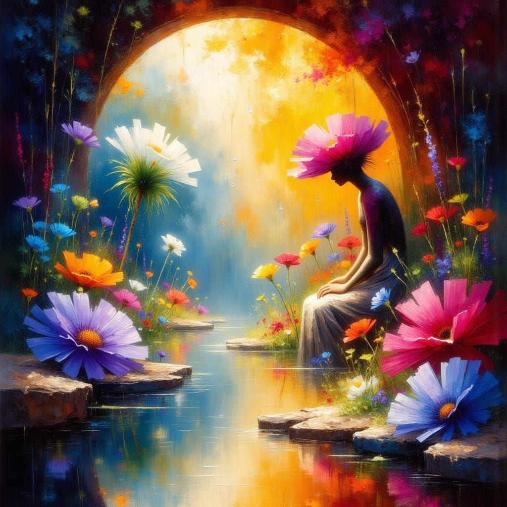 Dreamscape of Wonder and Beauty Materializing, Surreal and E...