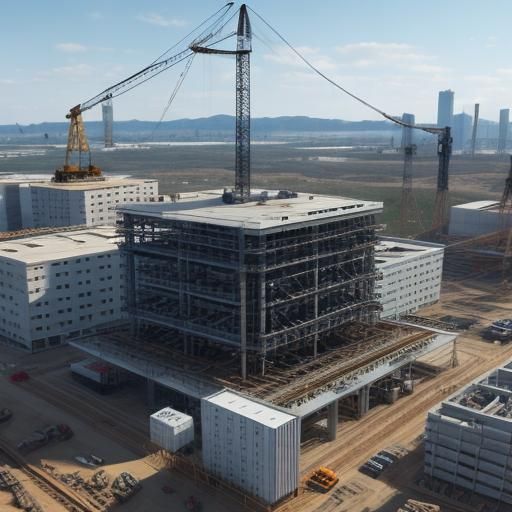 Hyperrealistic Humanoid Robots Building Infrastructure