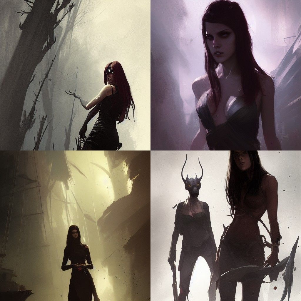 Sinister Woman Portrait in Fantasy Style