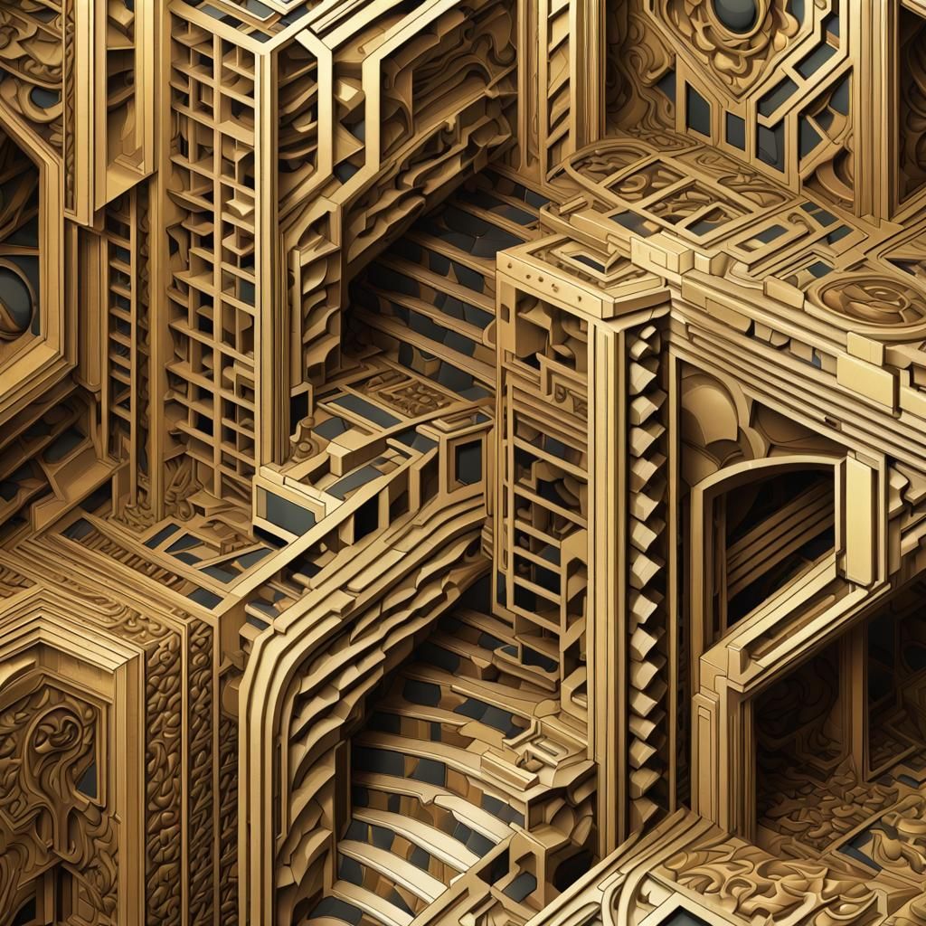 Art Deco Yorkshire Architecture with Fractal Patterns