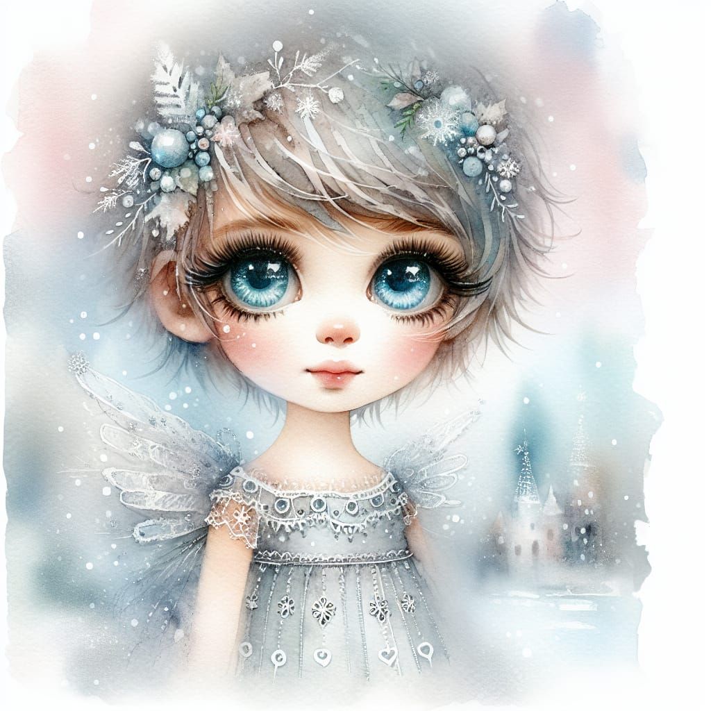 Watercolor Angel 04