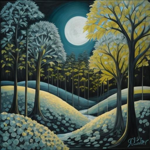 Simple Black and White AI Art