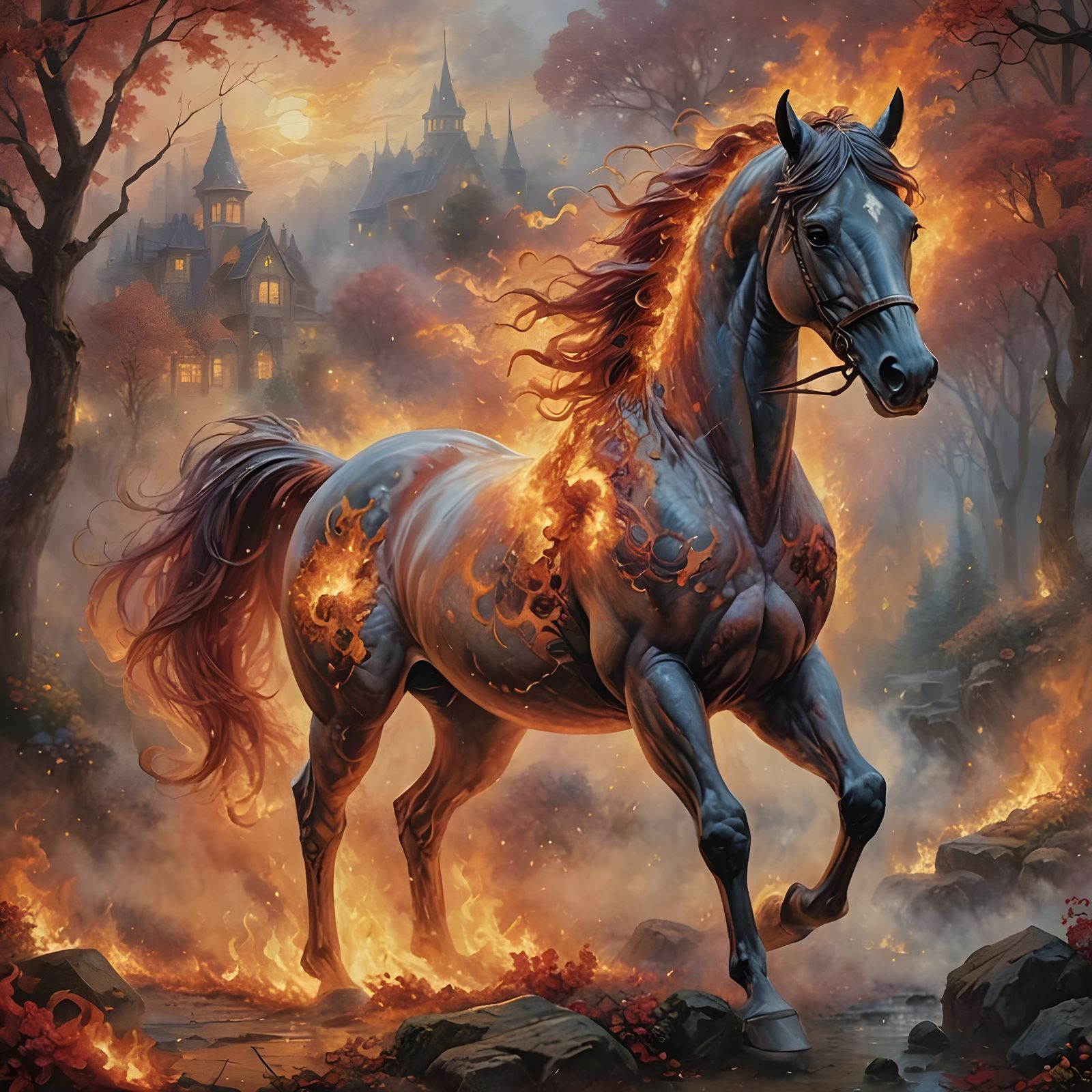 Fire horse