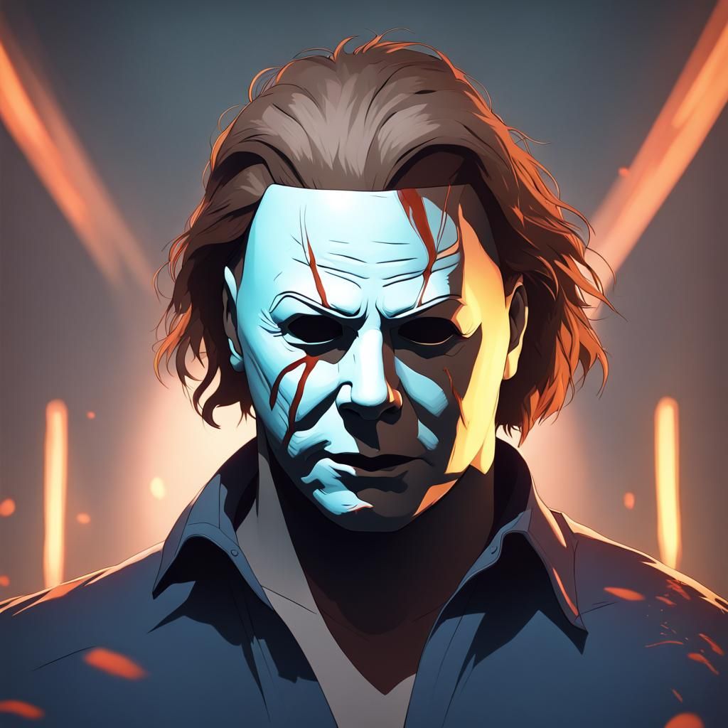 Hyperdetailed Portrait of Michael Myers in 8k