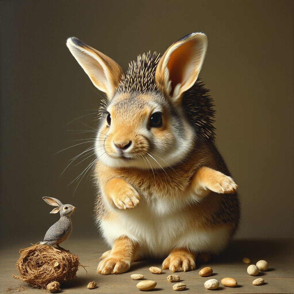 Rabbit Imagines Being a Hedgehog in Animal Impostors Style