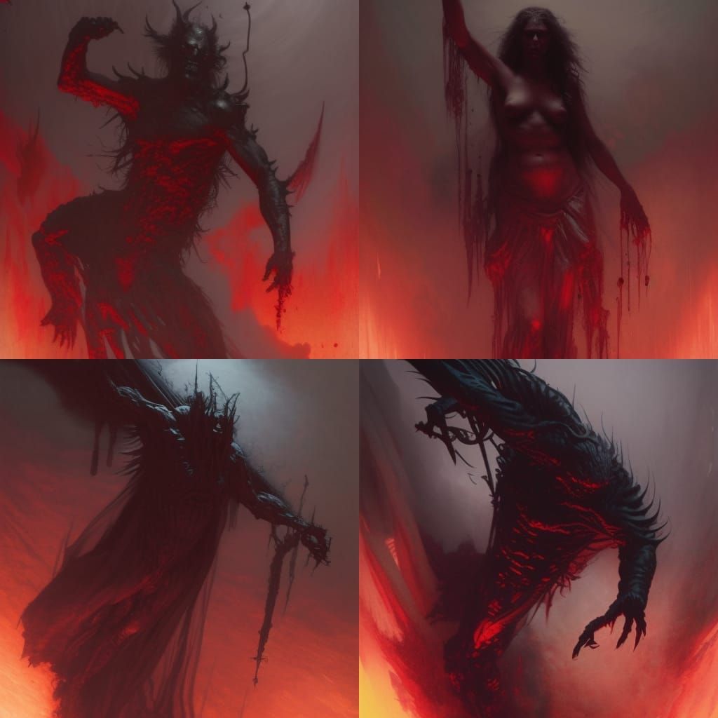 Sinister Hellscape Inspired by Dark Fantasy Art