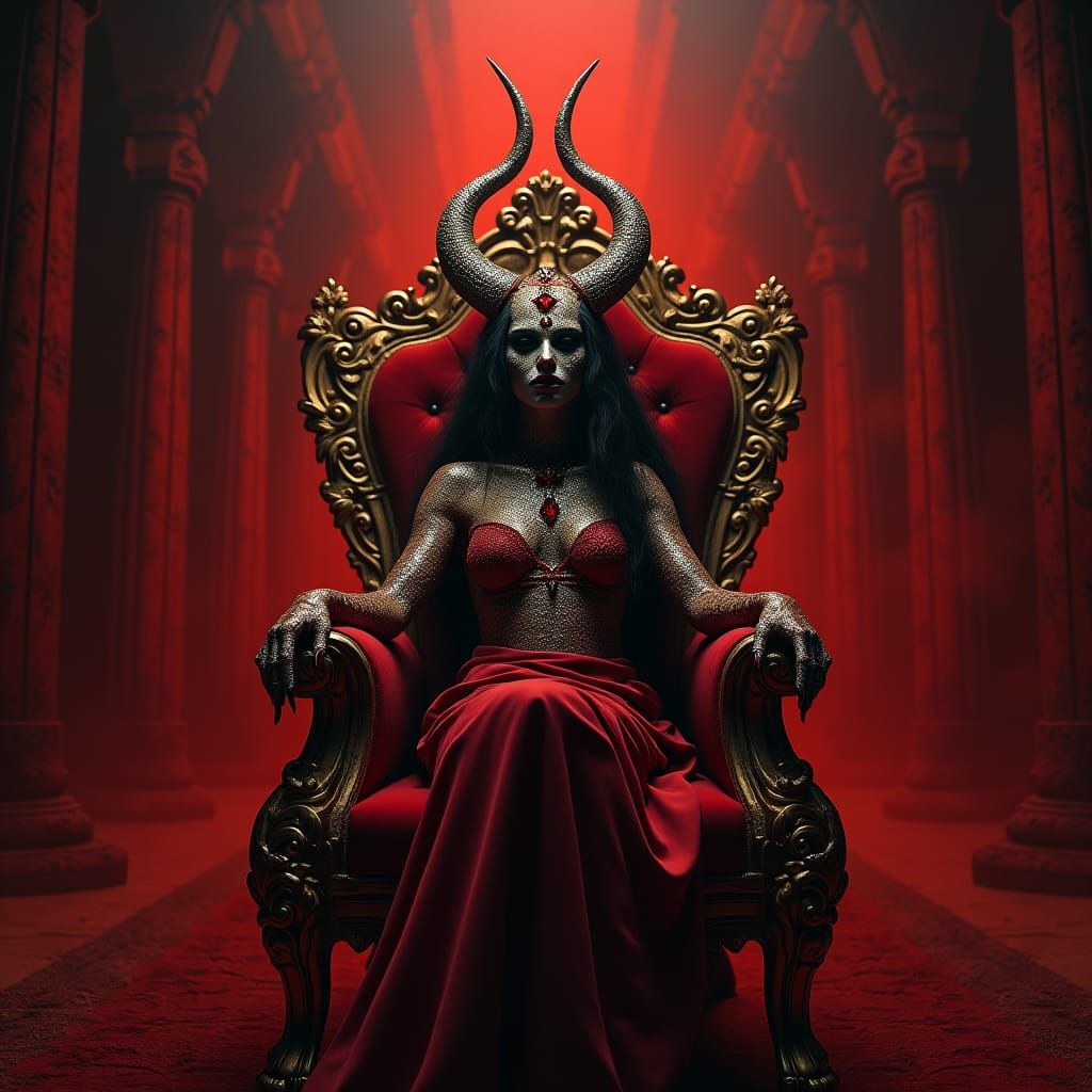 Gothic Goddess Kali Overlooks Black Boot Prison