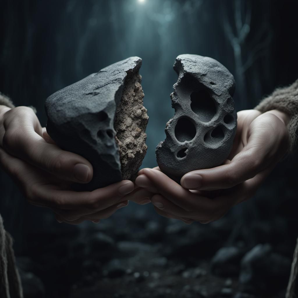 A split stone