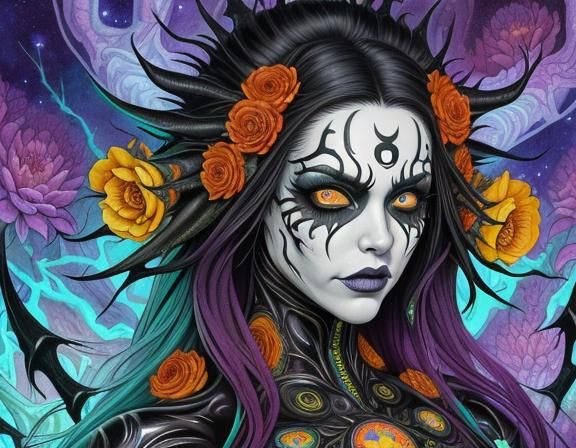 Strange Creature Concept Art in Watercolor and Ink