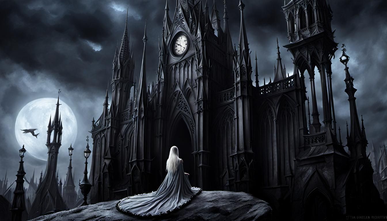 Dark Fantasy Image in Gothic Style