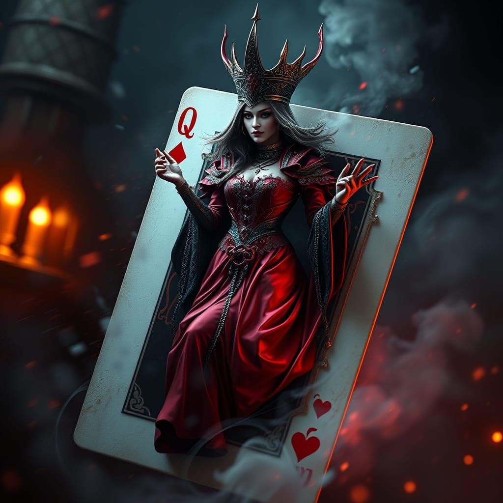 Scarlet Witch Queen of Clubs Portrait