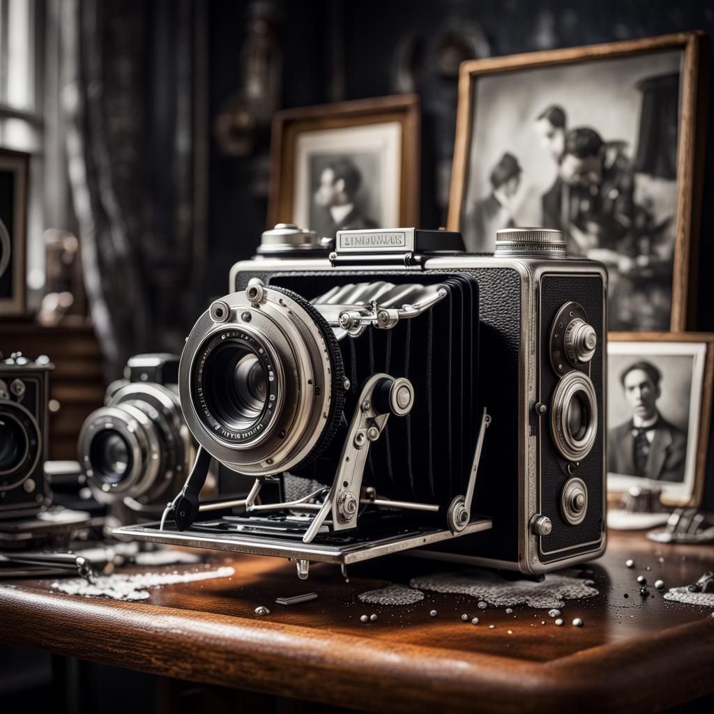 Hyperrealistic Victorian Photographer's Studio with Vintage ...
