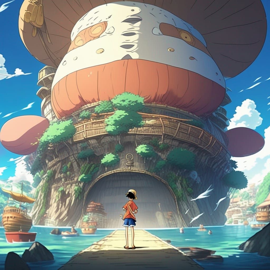 Anime Key Visual in Studio Ghibli Style