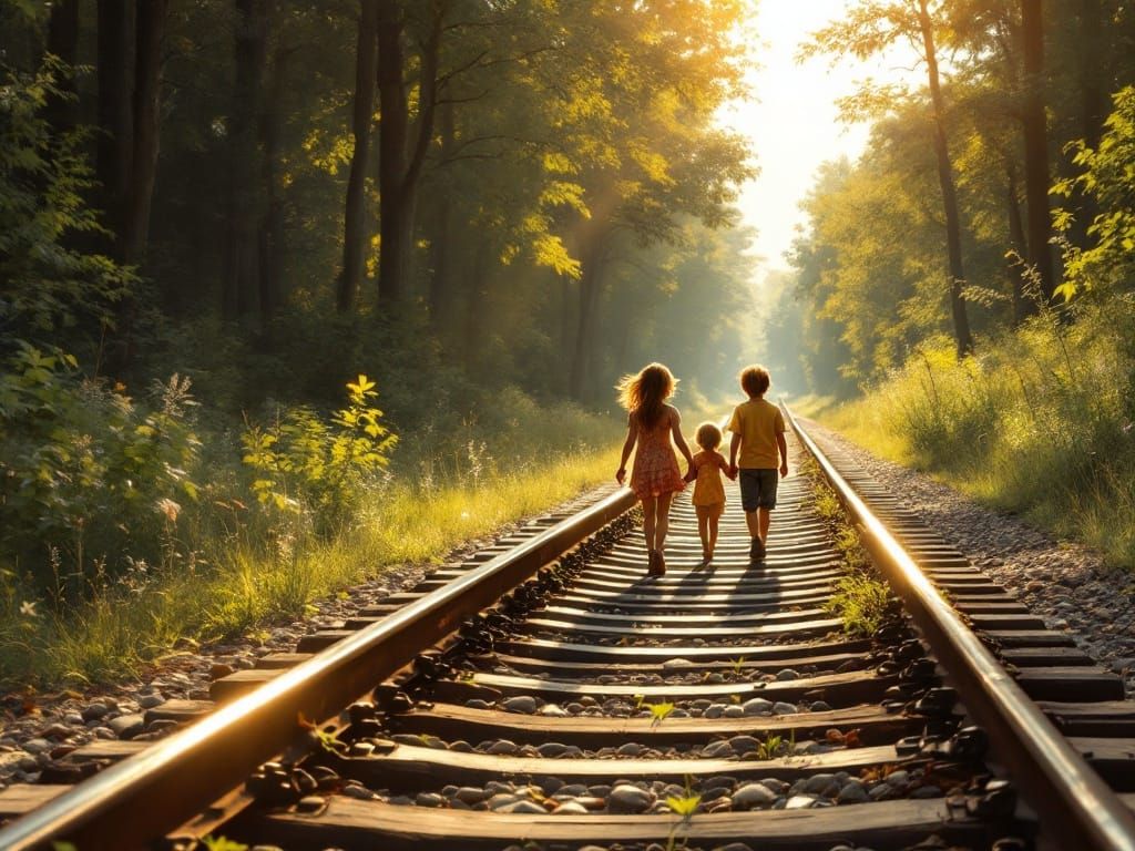 Idyllic Summer Afternoon in Rustic Countryside