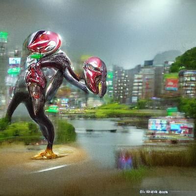 Realistic Tokusatsu Concept Art in 8k Resolution