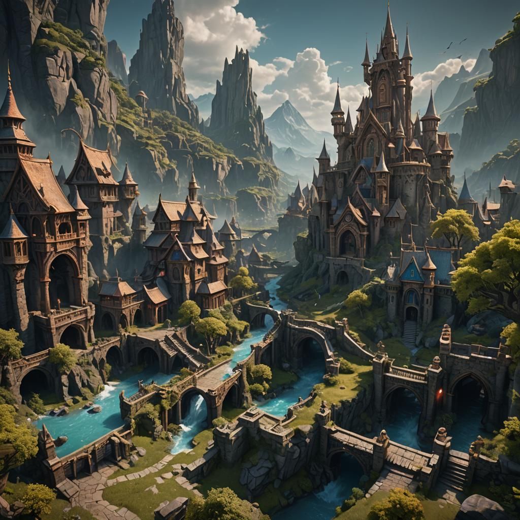 Sword and Sorcery Fantasy Matte Painting