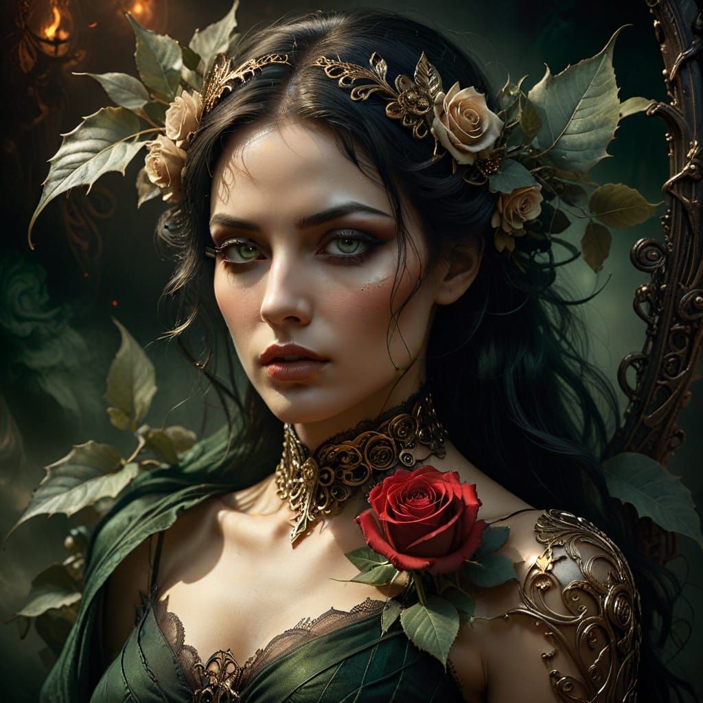 Mysterious Woman Unveiled in Burnt Parchment