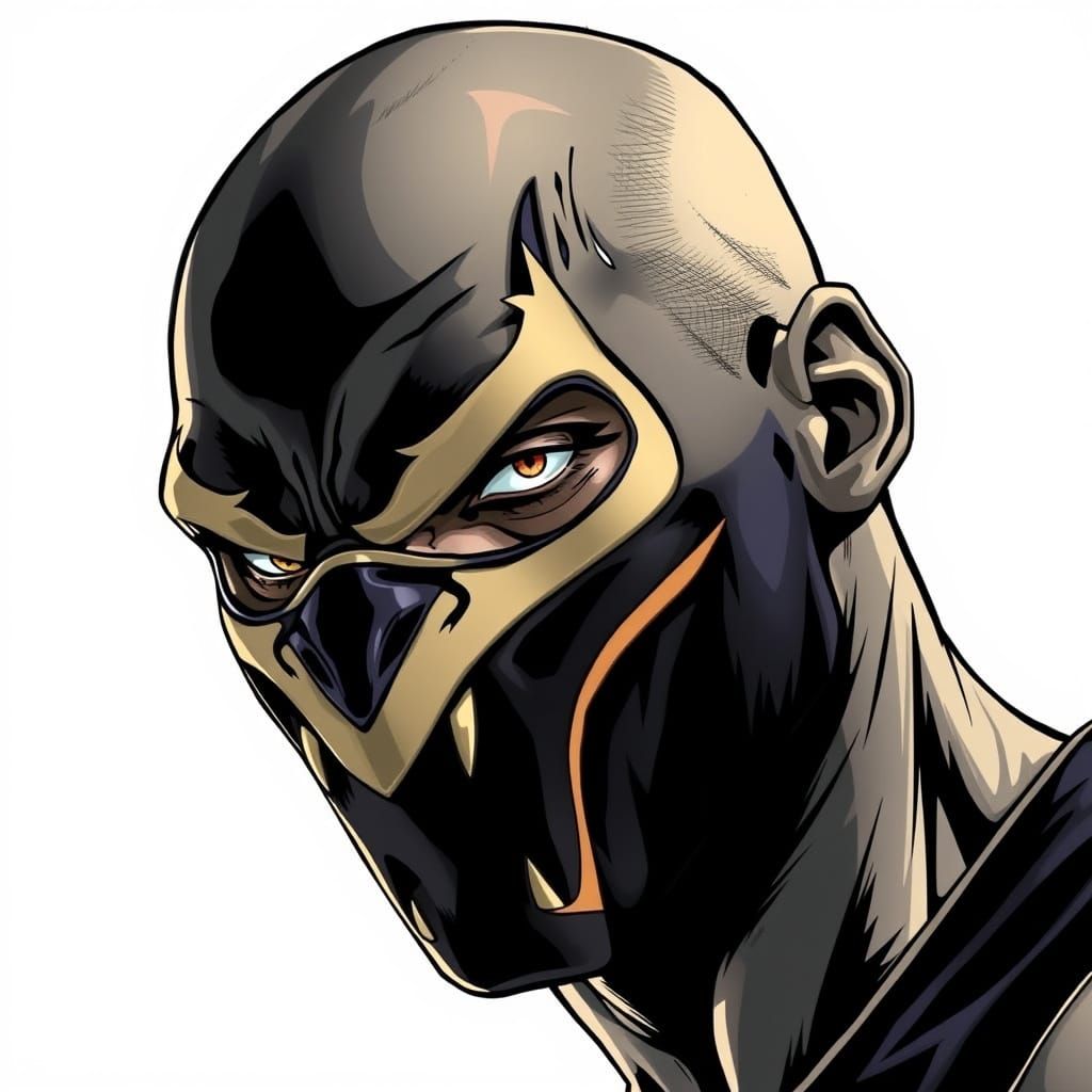 Heroic Basketball Icon with Mamba Mask