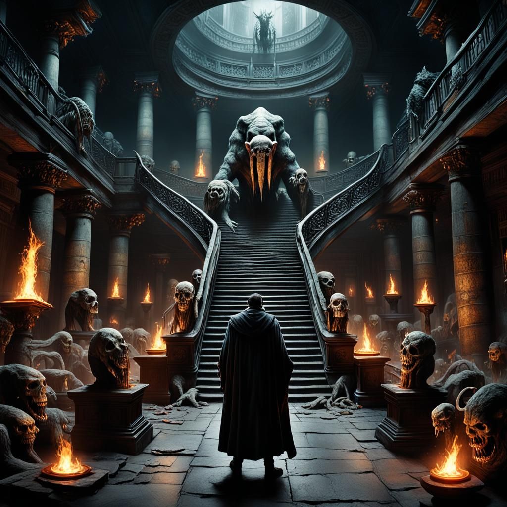 Underworld Ghost Processing Center in Bleak Surrealism