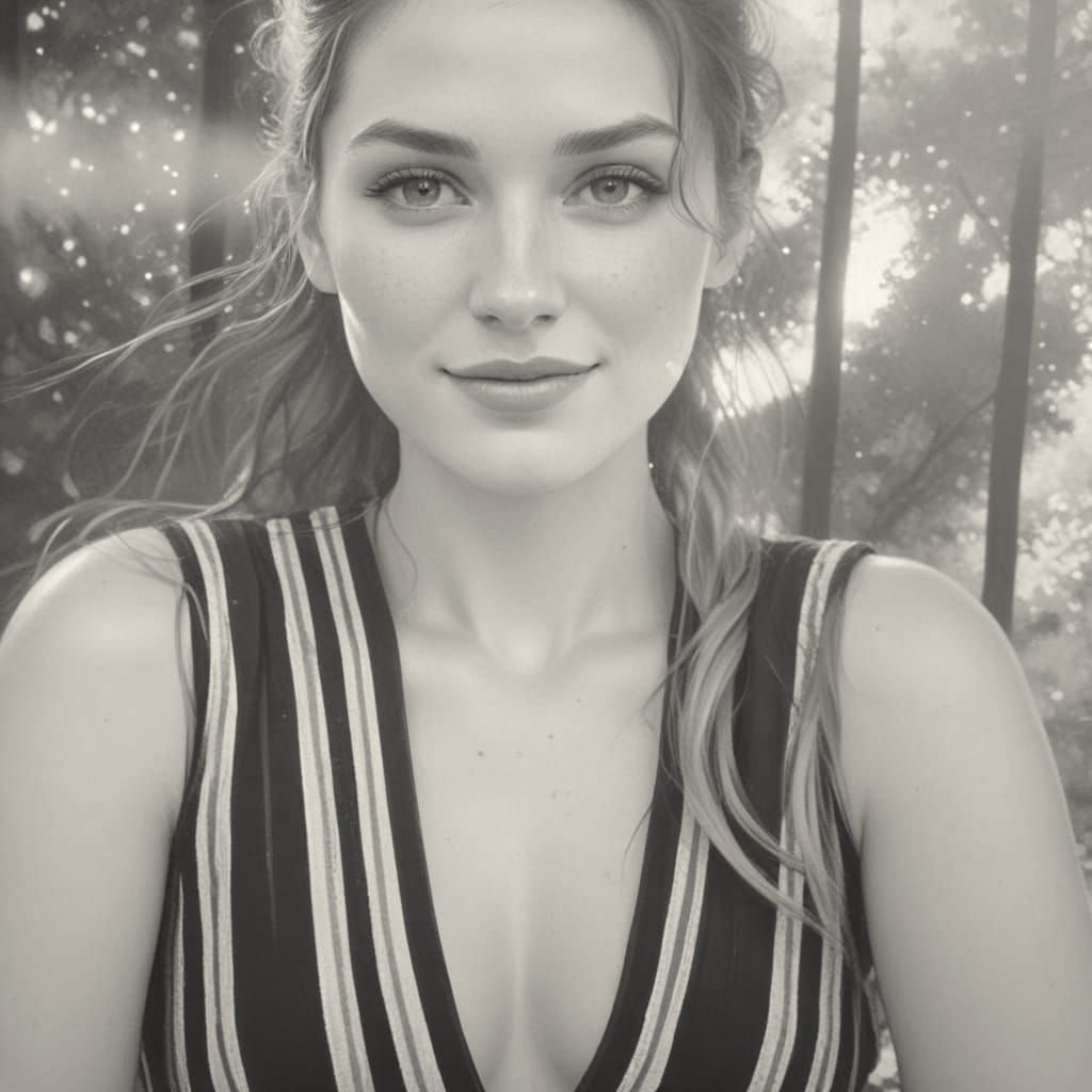 Confident Woman in Golden Light