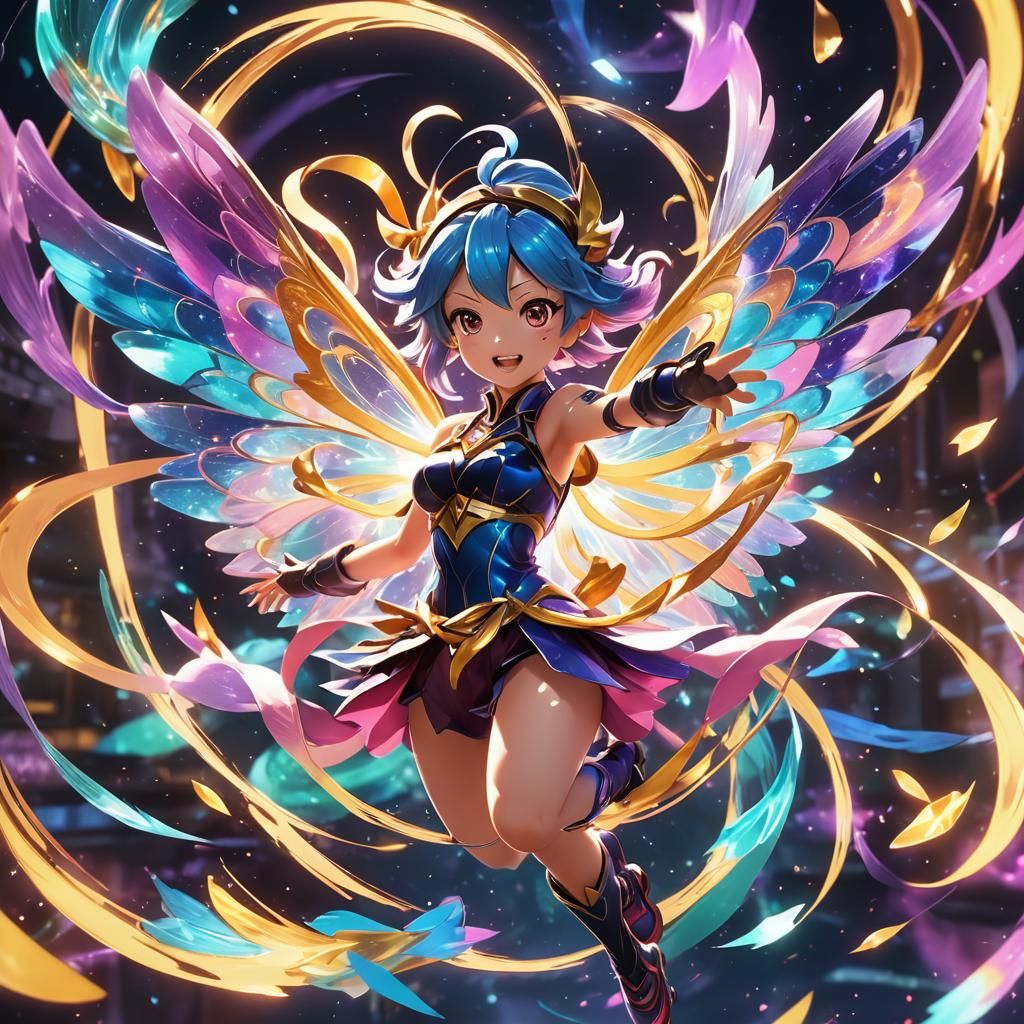 Psychic Fairy Pokémon in Vibrant 3D Anime Art