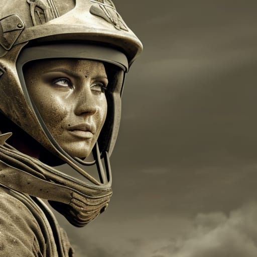 Dirt Biker Girl in Mud Contest: Digital Painting