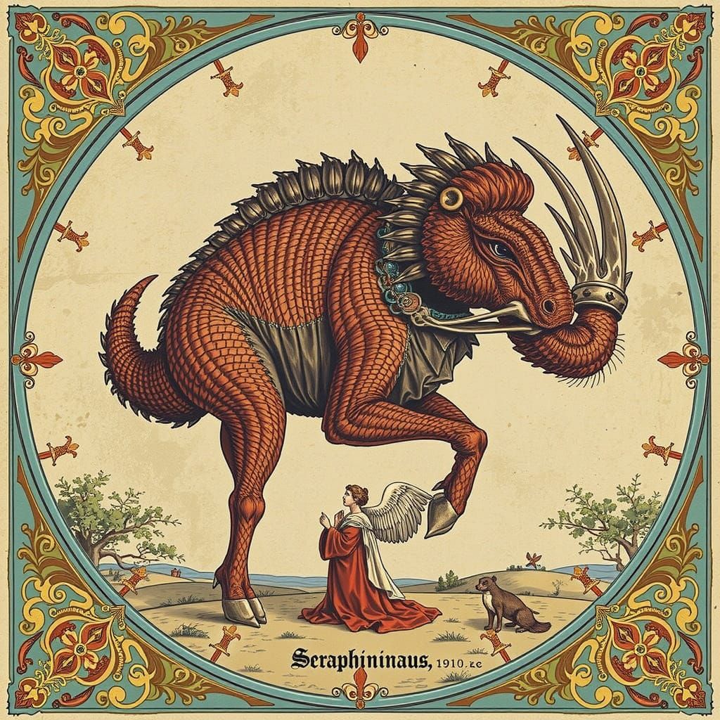 Surreal Figures in a Dreamlike Landscape