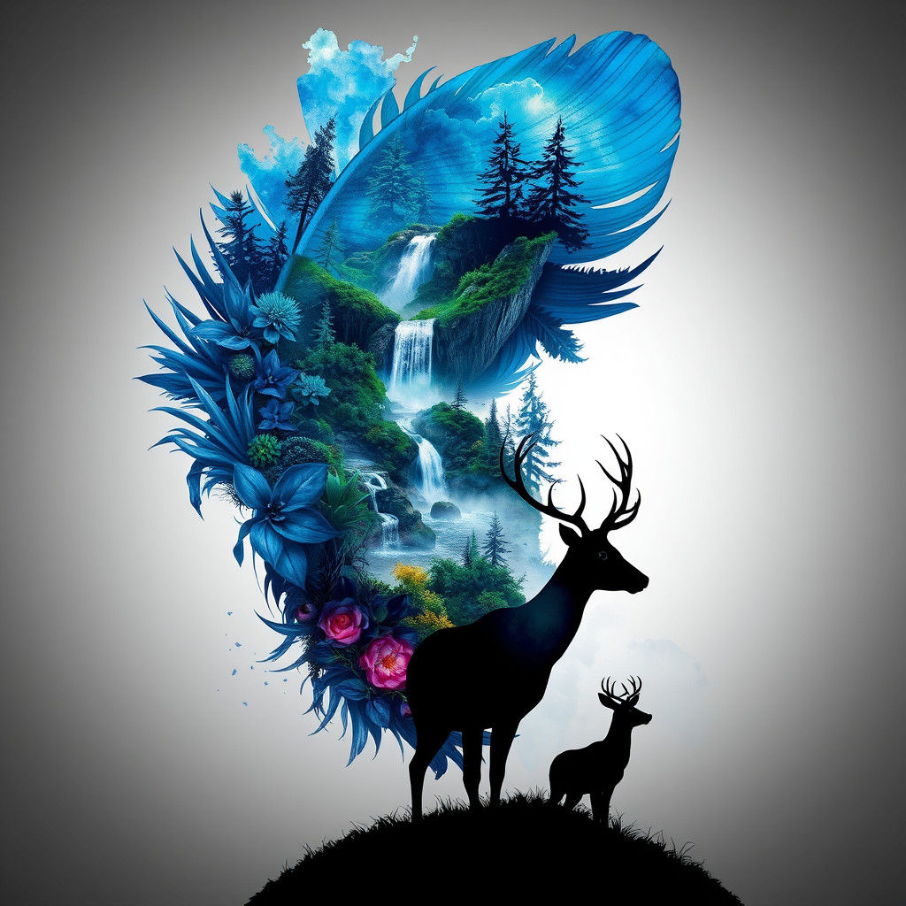 Nature and Dark Fantasy in 3D Render