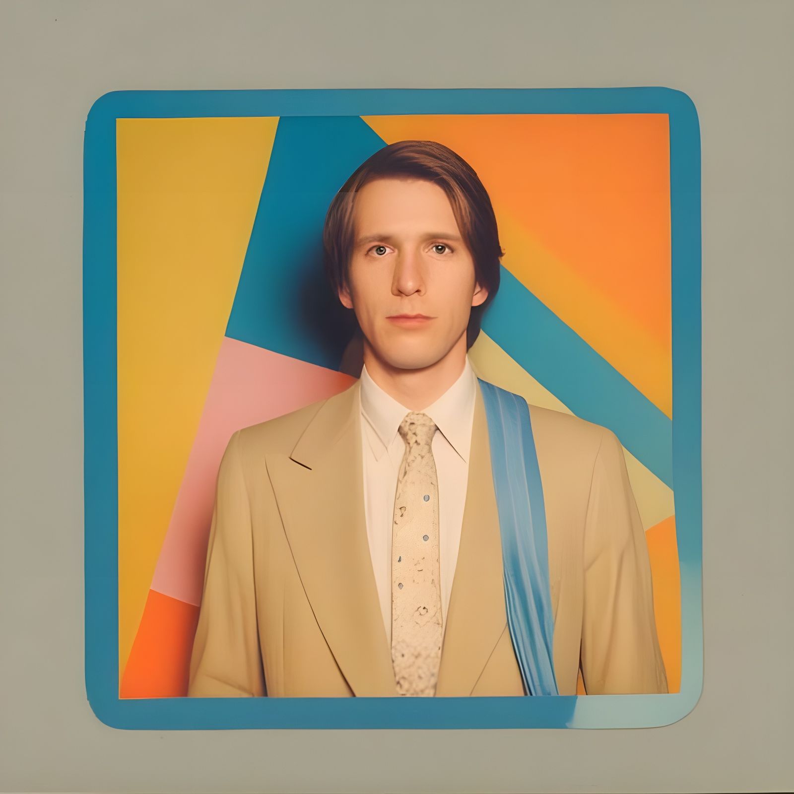 Model Portrait in Wes Anderson Polaroid Style