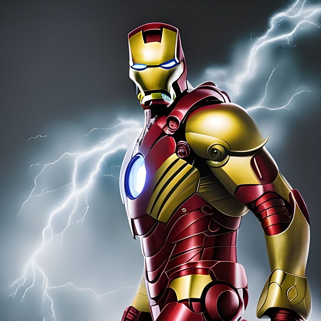 Hyperrealistic Iron Chicken Digital Art