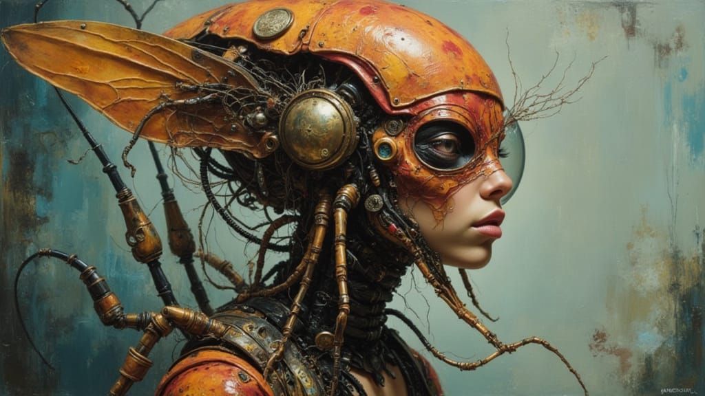 Alien Portrait on Exoplanet